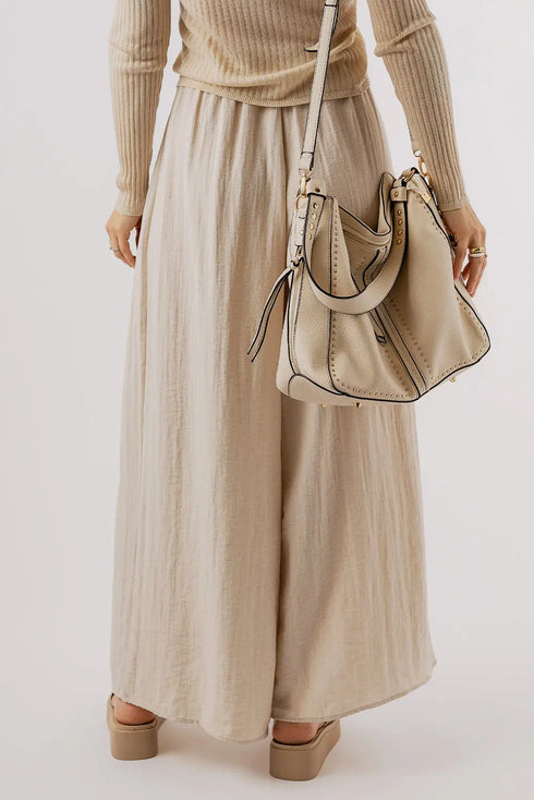 'Poet' Linen Wide Leg Pants - Celes Fashion